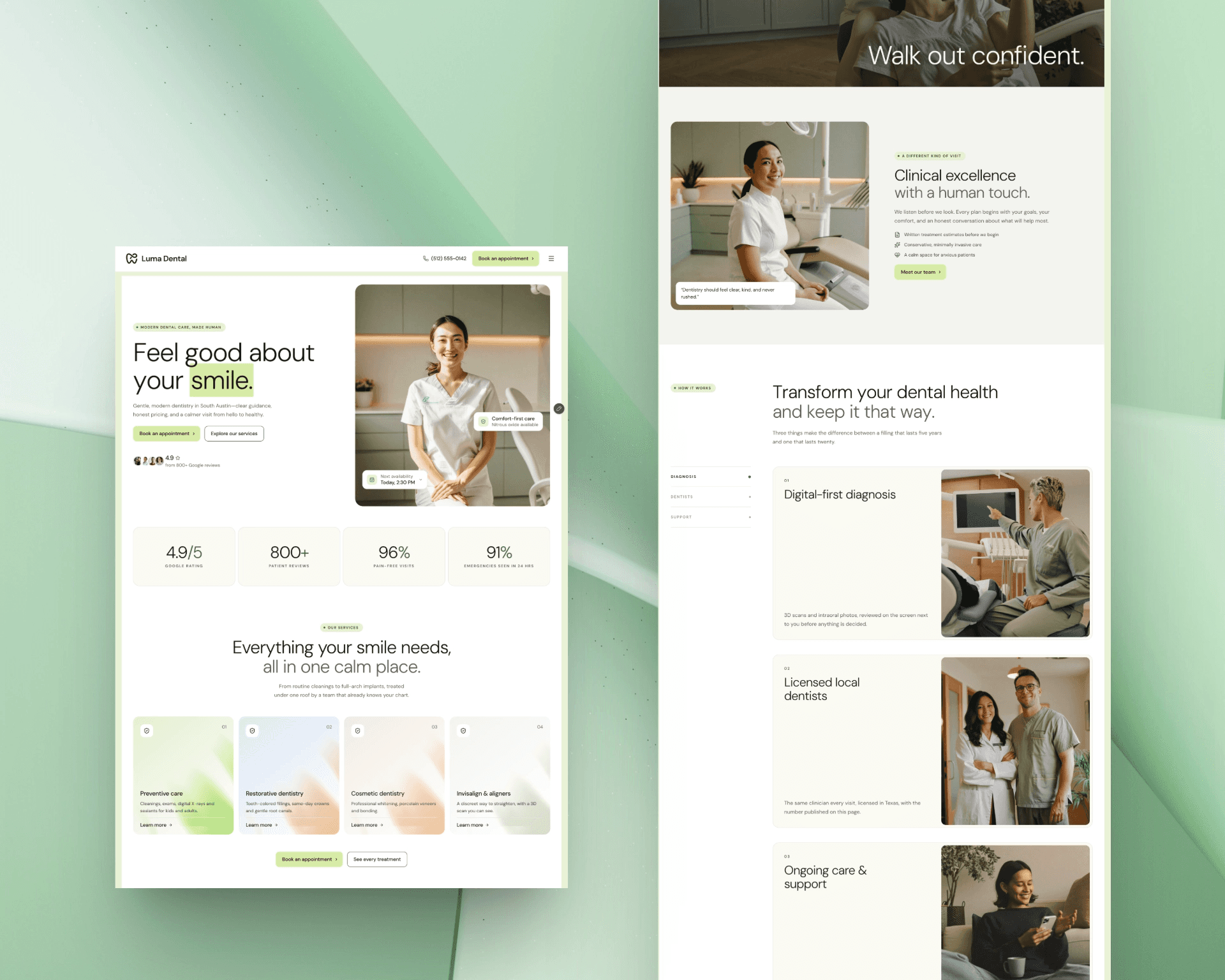 Website Preview on a desktop